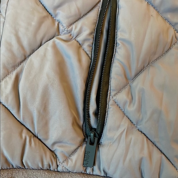 Marc New York Mixed Material Quilted Puffer Jacket with Ribbed Knit Sleeves - Picture 11 of 16